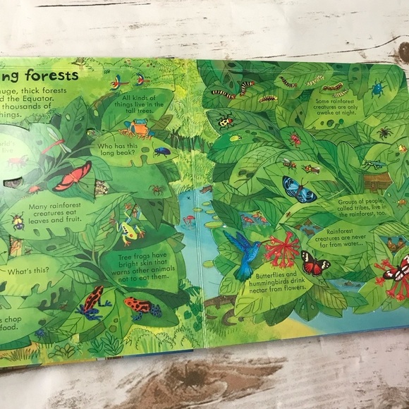 Usborne Look Inside Our World Lift the‎ flap hardcover book like new kids - Picture 4 of 10